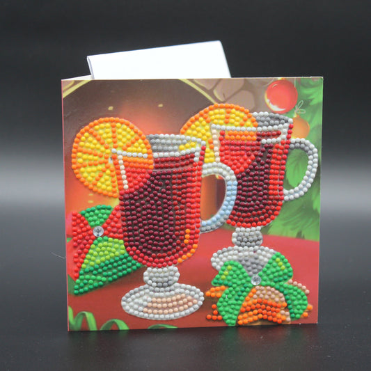 Tea, Coffee or Me? This Card is a Stunner. Very Romantic with Red Crystals. Best for Your Person, Best Buddy or to Simply Say TY