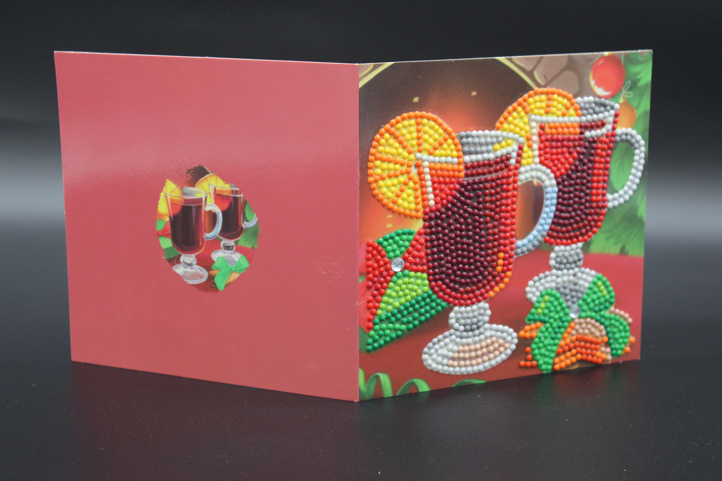 Tea, Coffee or Me? This Card is a Stunner. Very Romantic with Red Crystals. Best for Your Person, Best Buddy or to Simply Say TY