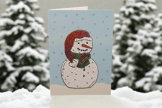 Snowmen! Can't Go Wrong. Each Card is Beautifully Adorned with Crystal Rhinestones and Extra Special Snow Flakes.
