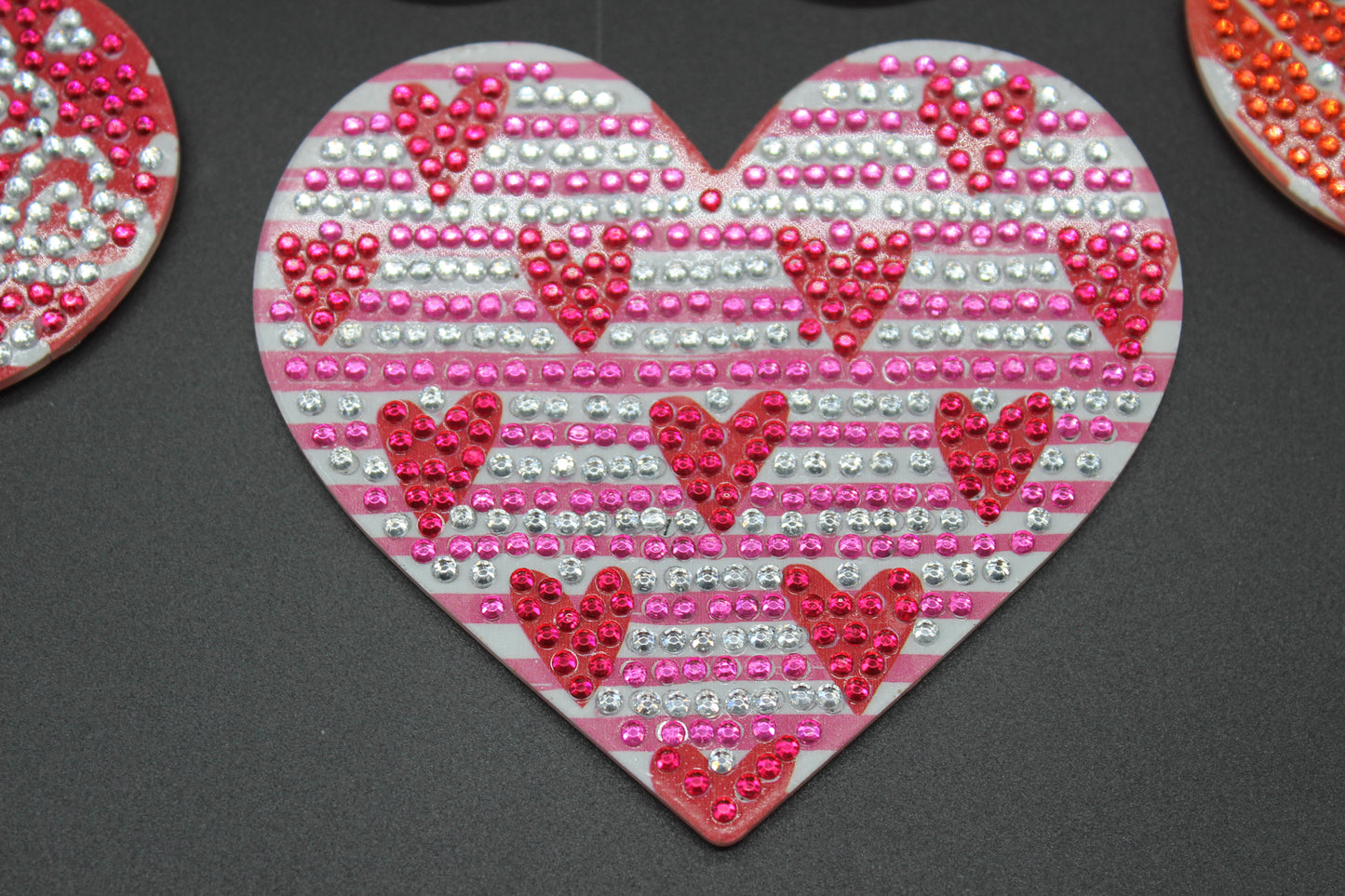 Great Heart I Love You (10pcs) Coaster set with Metal Stand