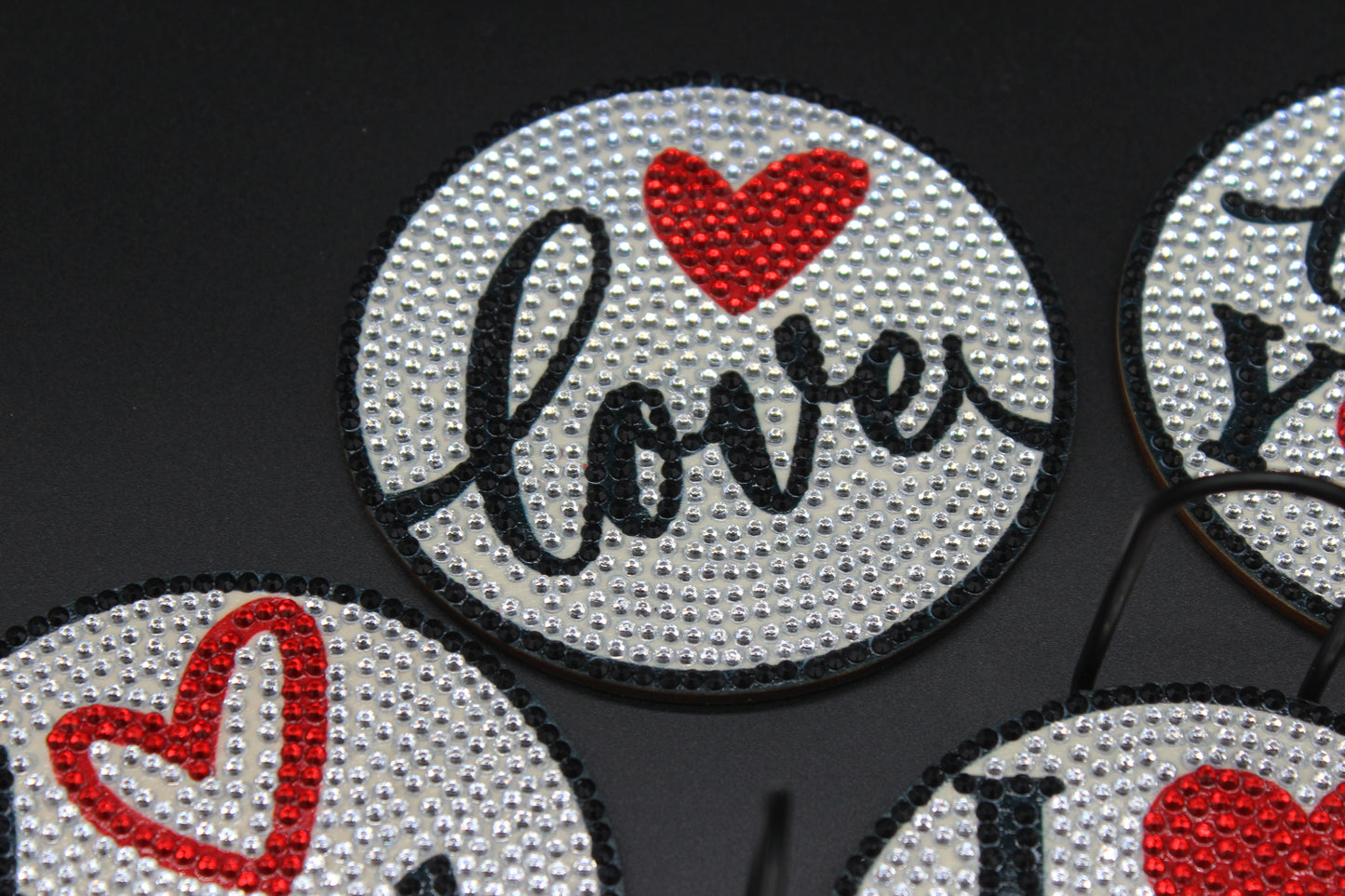 Great I Love You (8pcs) Coaster set with Metal Stand