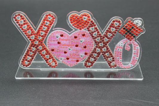 XOXO 5D Diamond Art Stand with Hearts and Packages