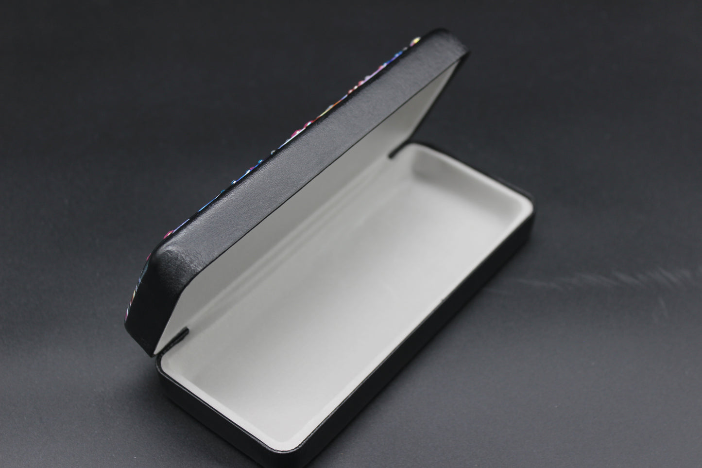 Flashy Diamond Art Multi Colored Flowers Eye Glass Case