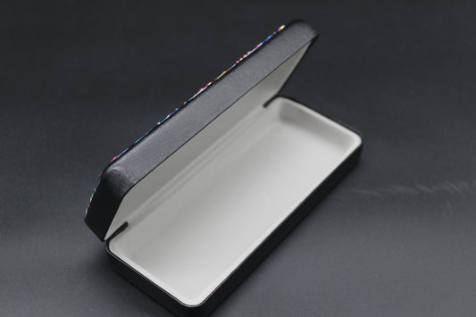 Flashy Diamond Art Multi Colored Flowers EyeGlass Case