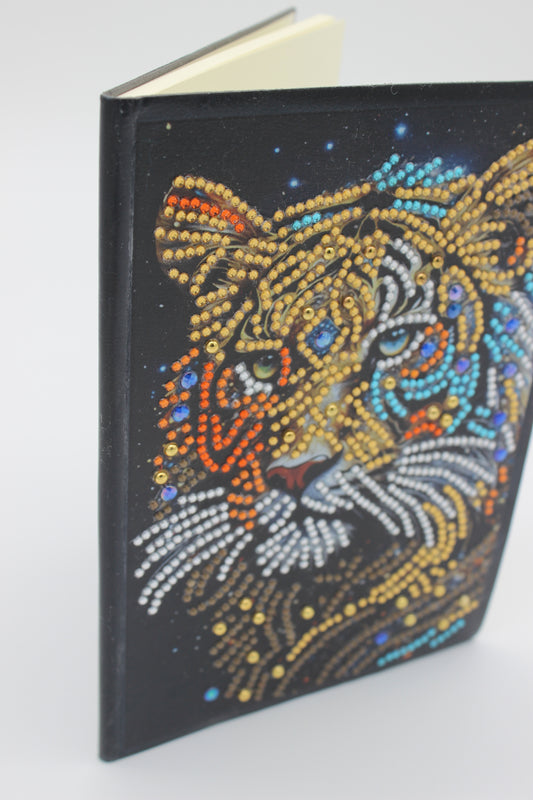 Diamond Art Journal of White and Yellow Oriental Tiger