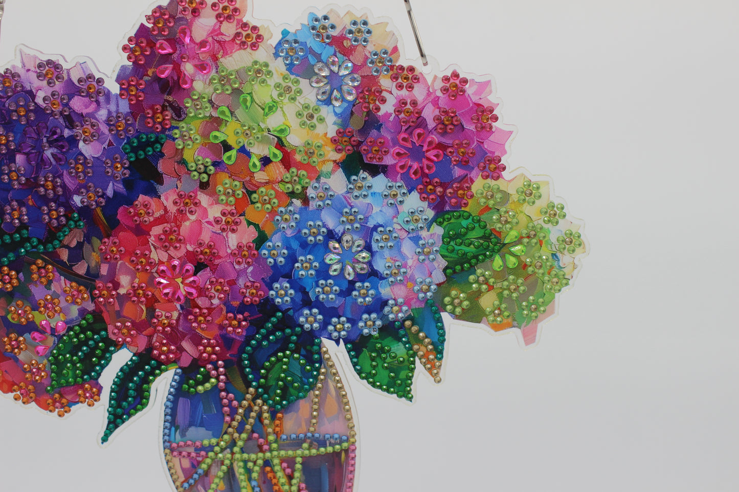 Multi Colored Hanging Diamond Art Flower Bouquet