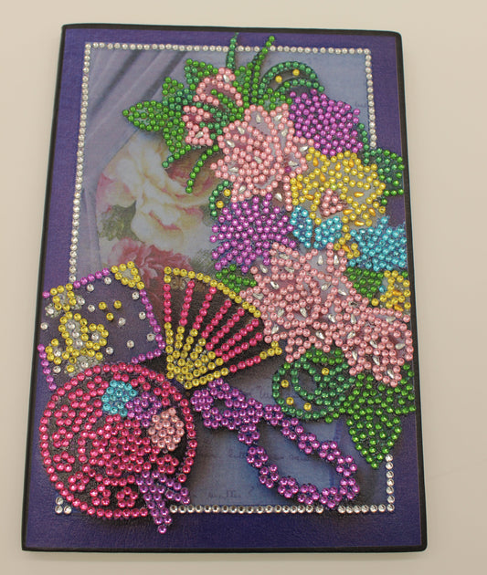 Diamond Art Journal With Gorgeous Multi Colored Flowers