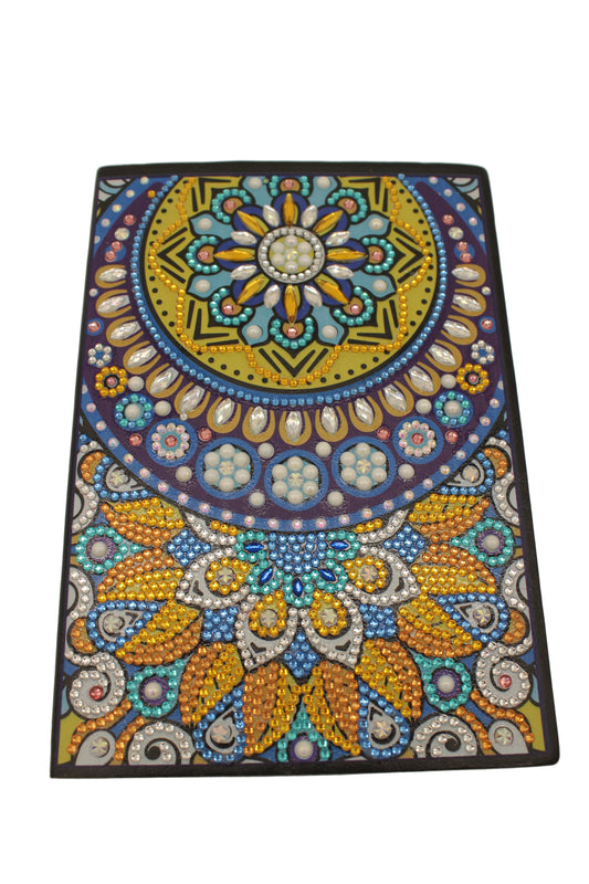 Diamond Art Journal With Multi Colored Mandela with Stars