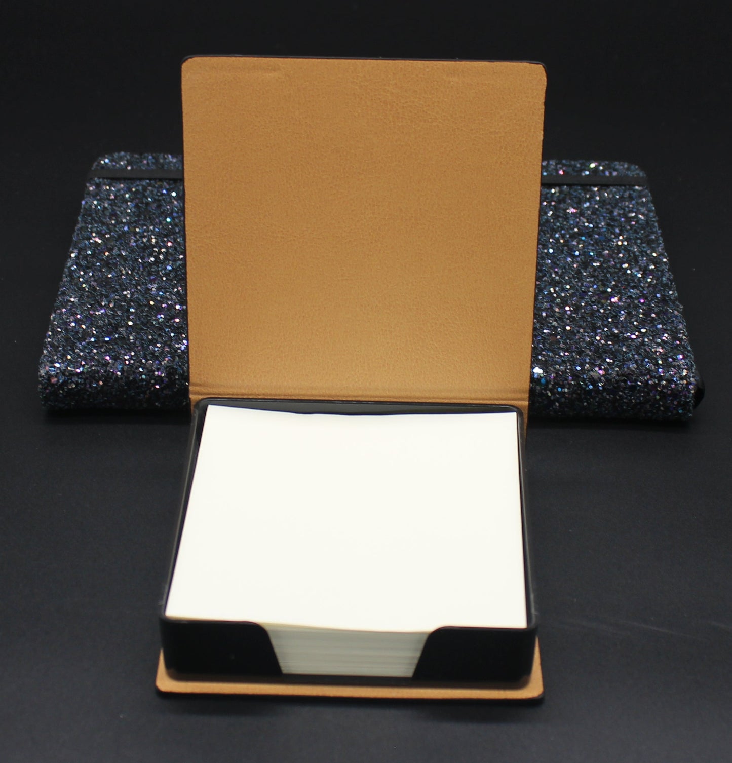 Diamond Art Paper Notepad Holder with Colorful Flowers