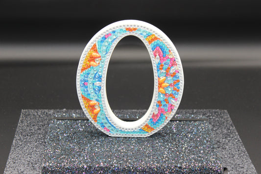 Wooden Craft Gem 5D Diamond Art Letter O