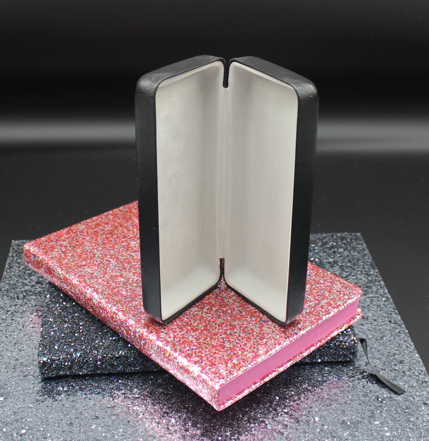 Colorful Peacock Diamond Art EyeGlass Case with Multicolor Flowers