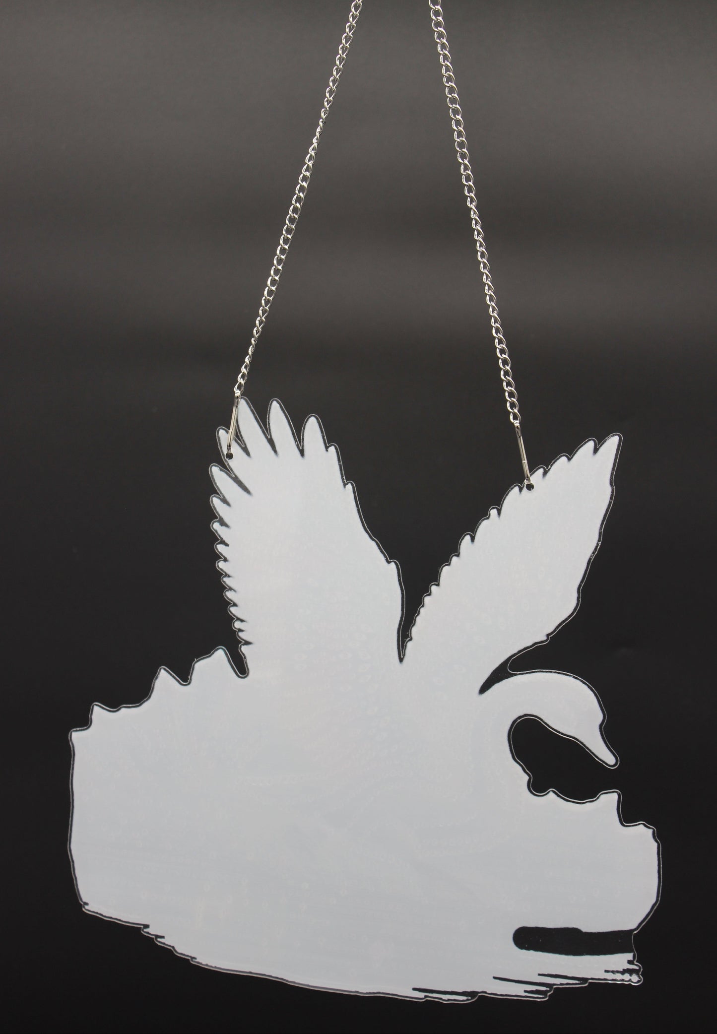 Multi Colored Hanging Diamond Art Swan In A Lake