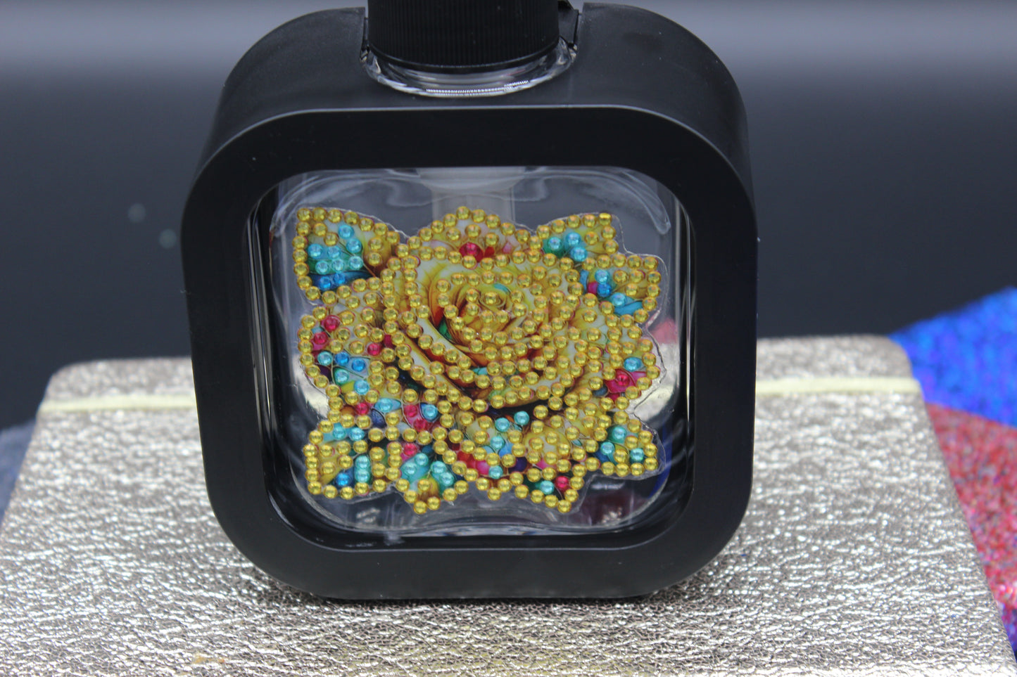 Diamond Art Black Soap or Lotion Dispenser