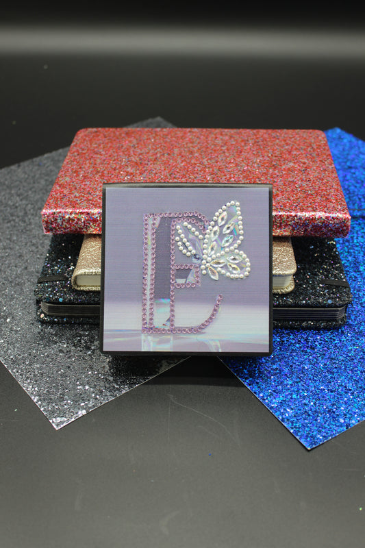 Diamond Art Paper Notepad Holder with The Letter E