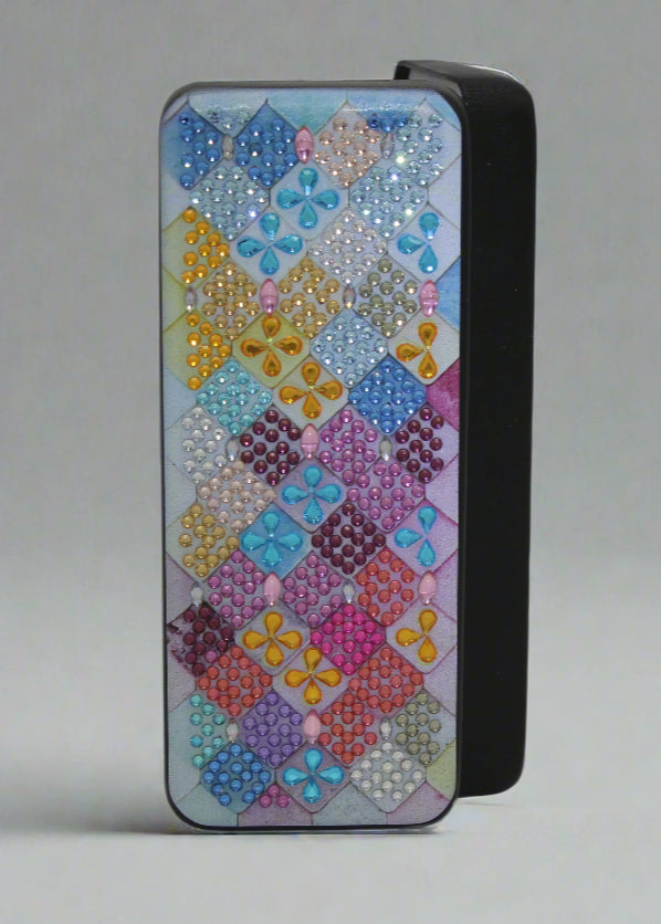 Flashy Diamond Art Eye Glass Case