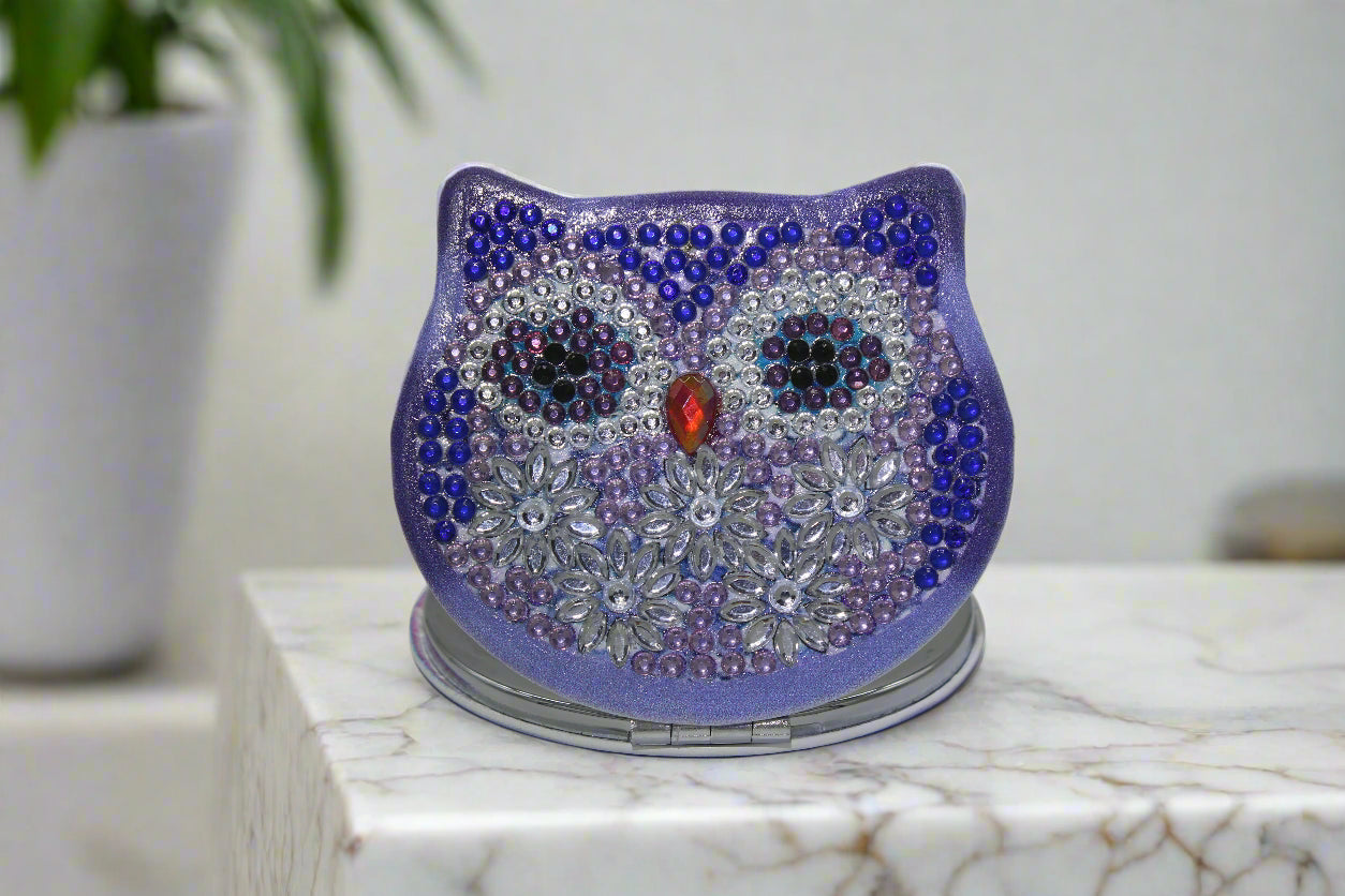 Owl Round Shaped Compact Mirror Sealed