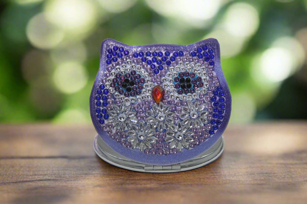 Owl Round Shaped Compact Mirror Sealed