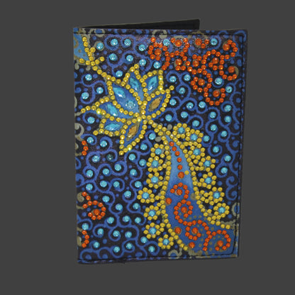 Gorgeous Traveling Vibrant Blue, Orange, Yellow, and Turquoise Holder