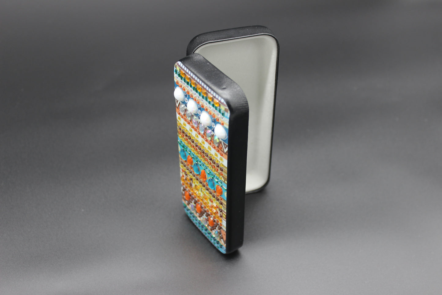 Flashy Diamond Art SantaFe Style Eye Glass Case