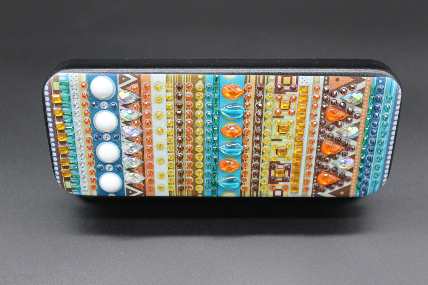 Flashy Diamond Art SantaFe Style Eye Glass Case