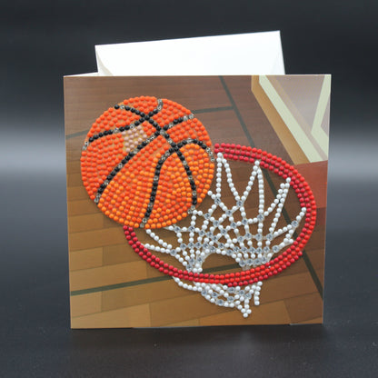 Basketball with Net Made with Gorgeous Rhinestone Crystals.  Great for Basketball Players and Basketball Enthusiasts