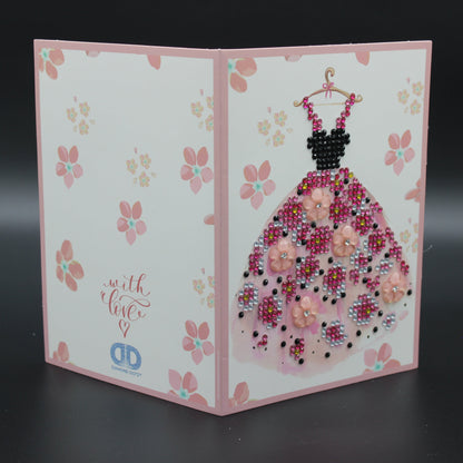 Card is Adorned with Absolutely Stunning Rhinestones Featuring an Oh So Special Dress. Perfect for Birthday or Anyone Who Loves an Ultra Cool Card.