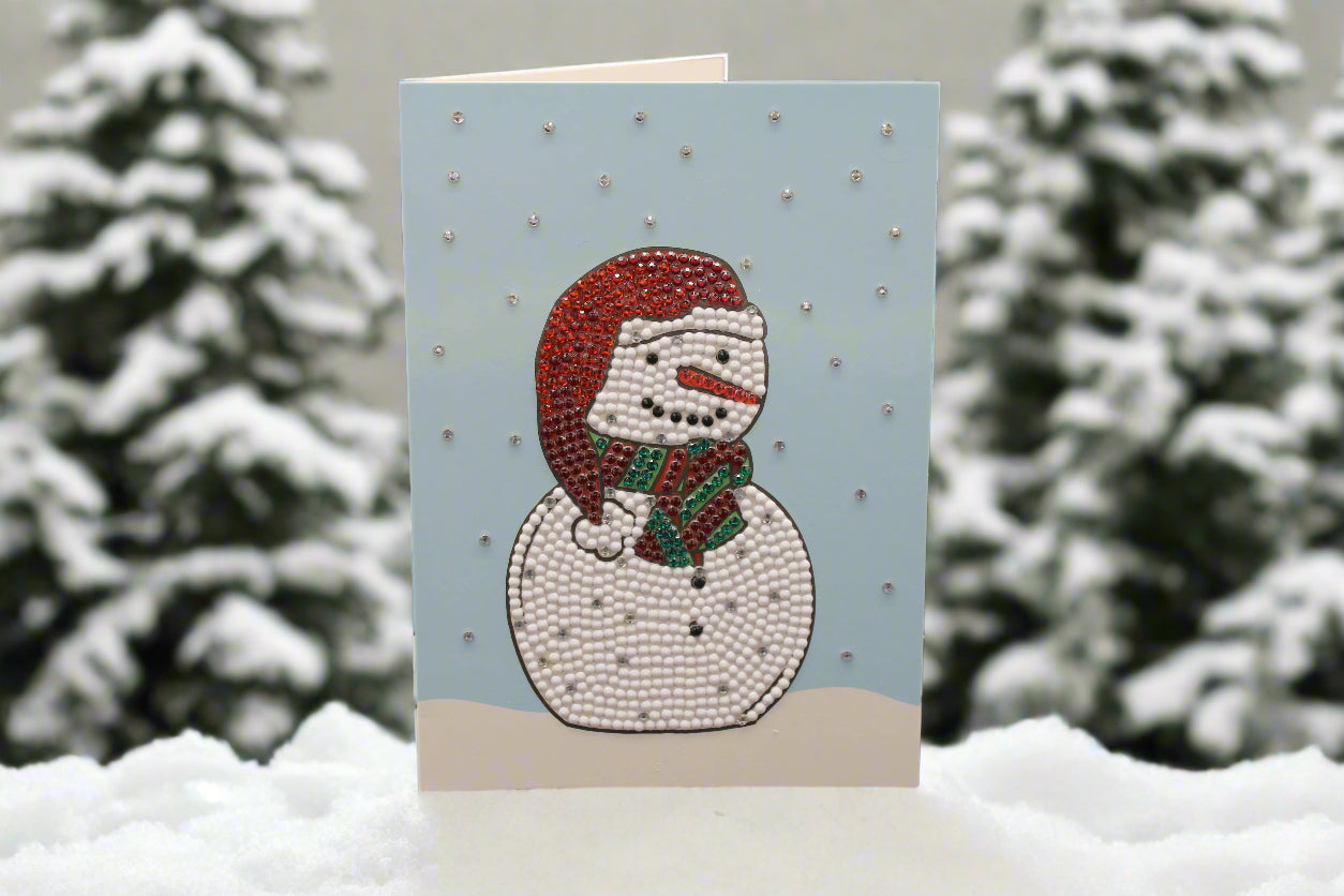 Snowmen! Can't Go Wrong. Each Card is Beautifully Adorned with Crystal Rhinestones and Extra Special Snow Flakes.