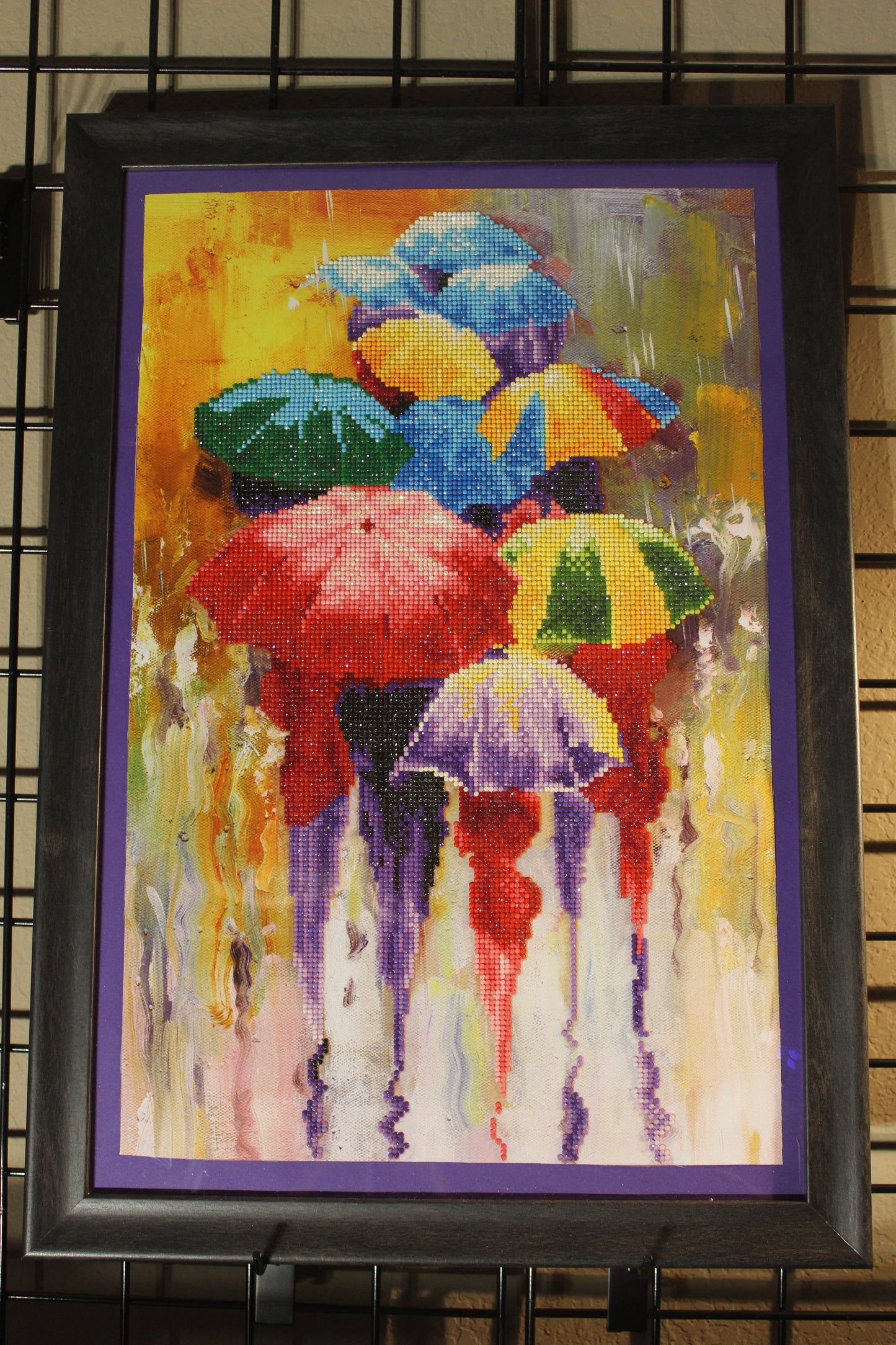 Umbrellas Represents a London Day with Rain in Colorful Bliss. Gorgeous.