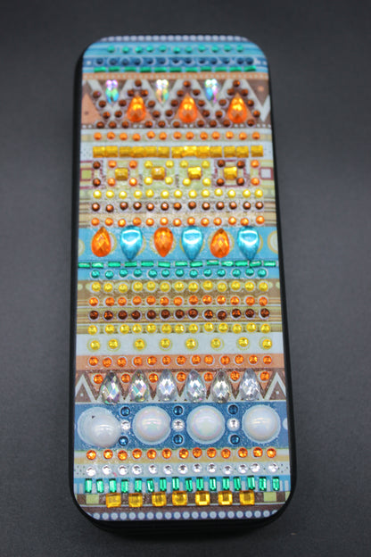 Flashy Diamond Art SantaFe Style Eye Glass Case