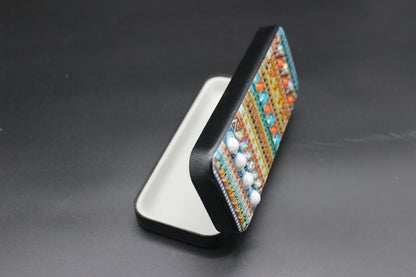 Flashy Diamond Art SantaFe Style Eye Glass Case