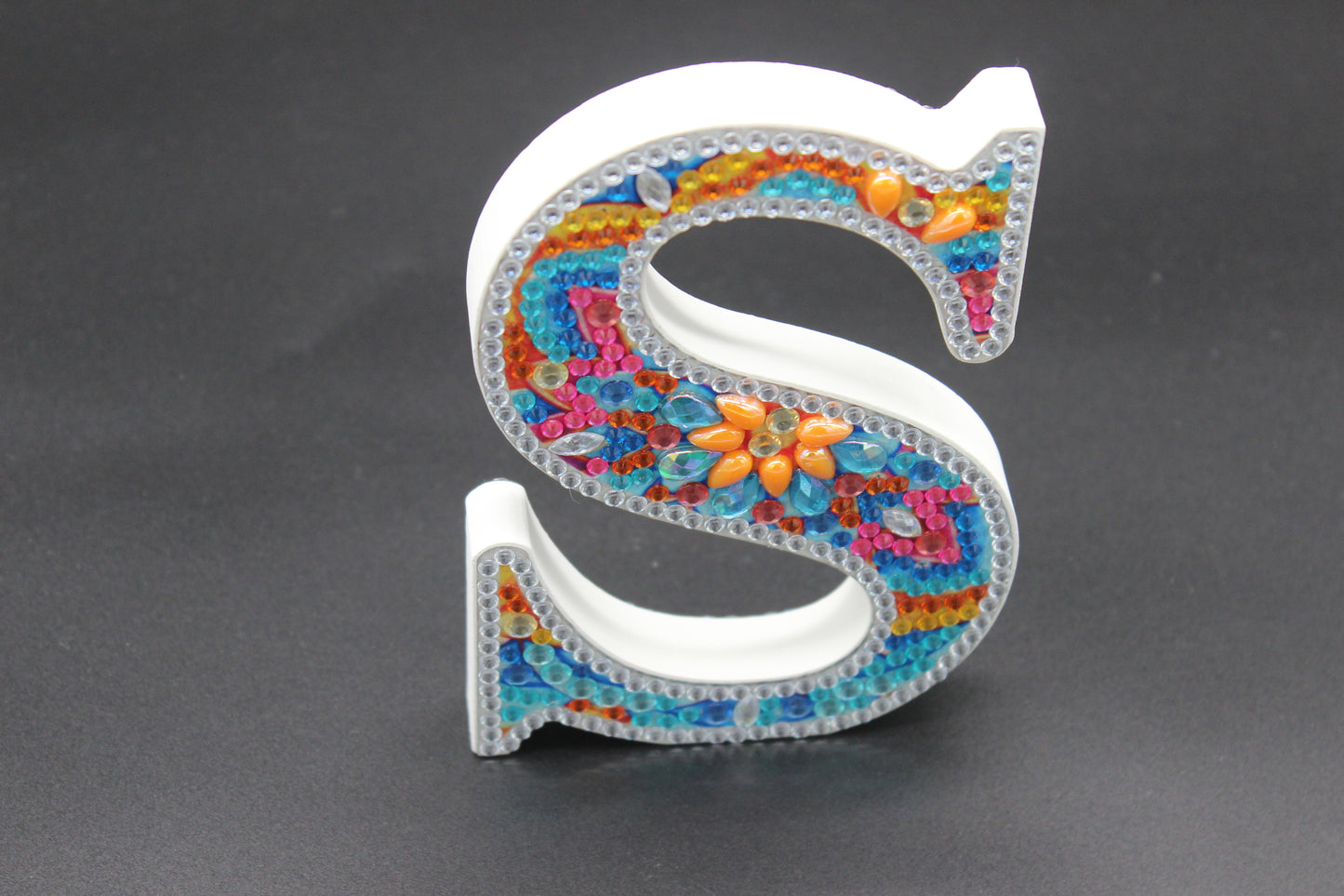 Wooden Craft Gem Diamond Art Letter S