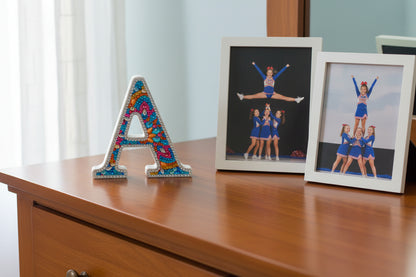 Wooden Craft Gem 5D Diamond Art Letter A