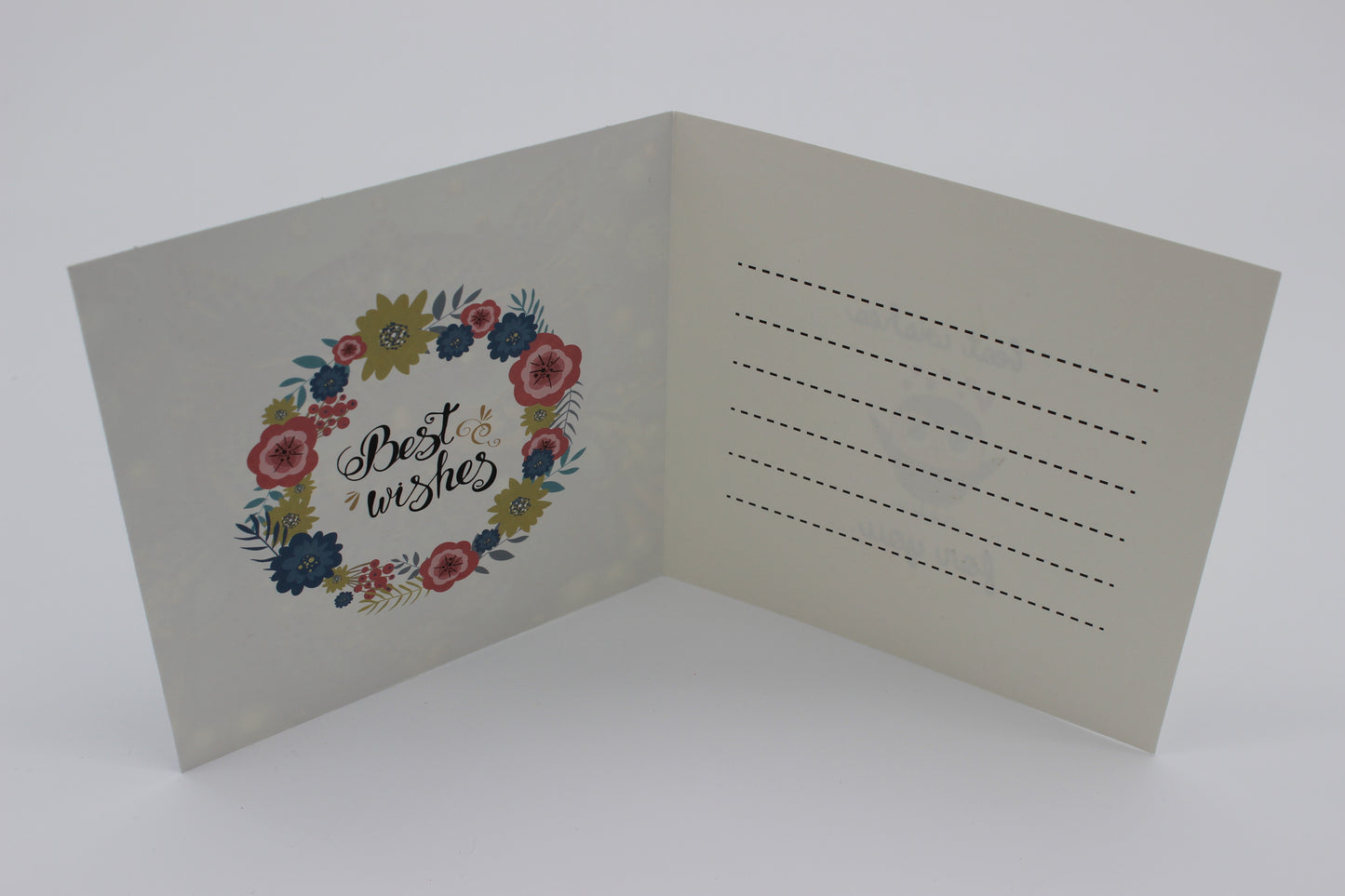 Stunning Multi Colored Blue Owl Wishes Greeting Card