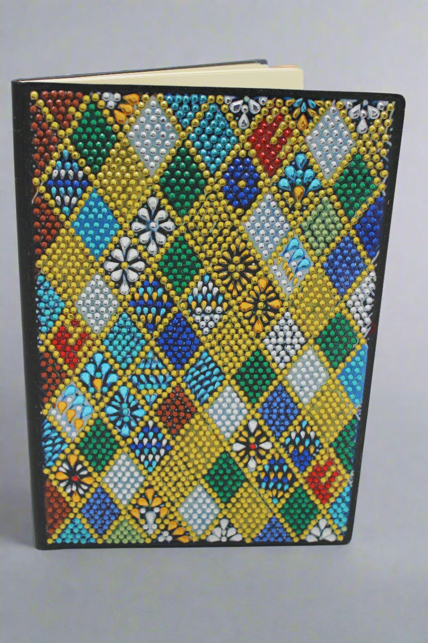 Diamond Art Journal with Multi Colored Squares