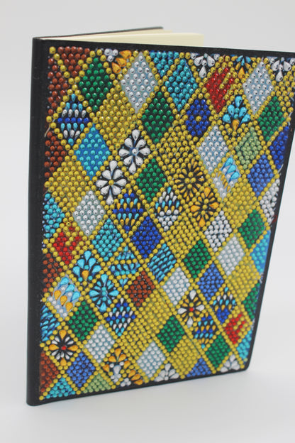 Diamond Art Journal with Multi Colored Squares
