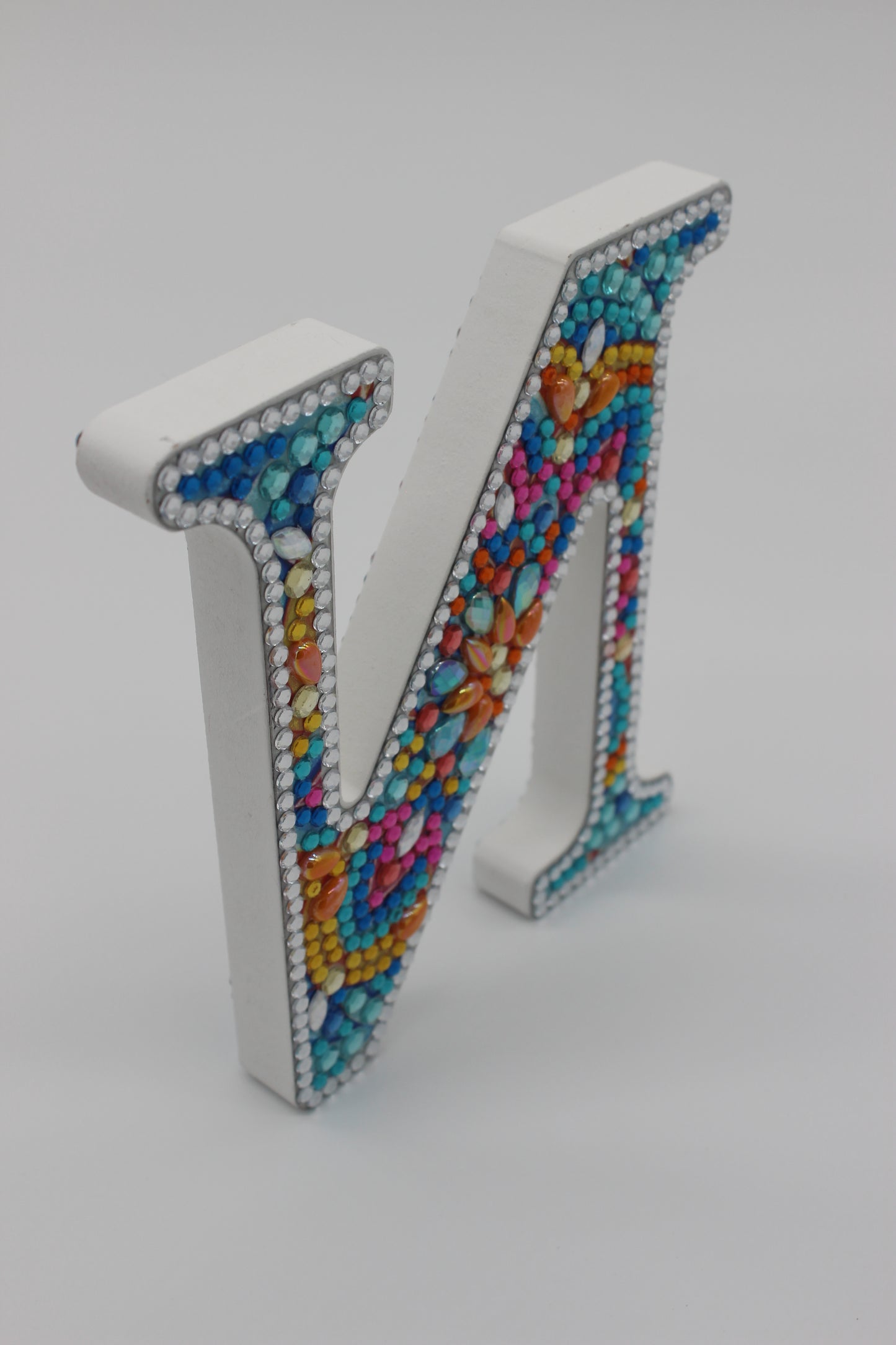 Wooden Craft Gem Diamond Art Letter N