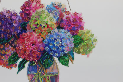 Multi Colored Hanging Diamond Art Flower Bouquet