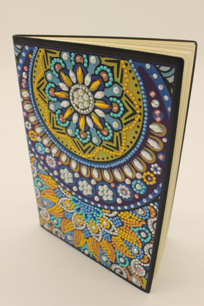 Diamond Art Journal With Multi Colored Mandela with Stars