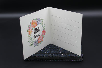 Diamond Art Card with Cute Little Colorful Happy Birds