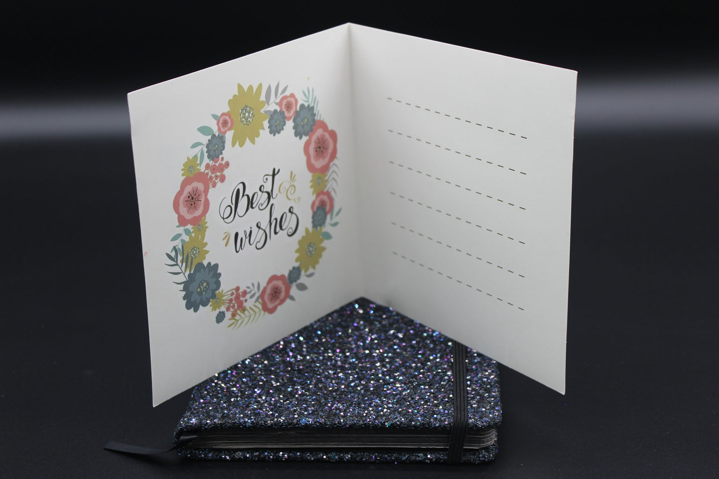 Diamond Art Card with Multi Colored Butterfly