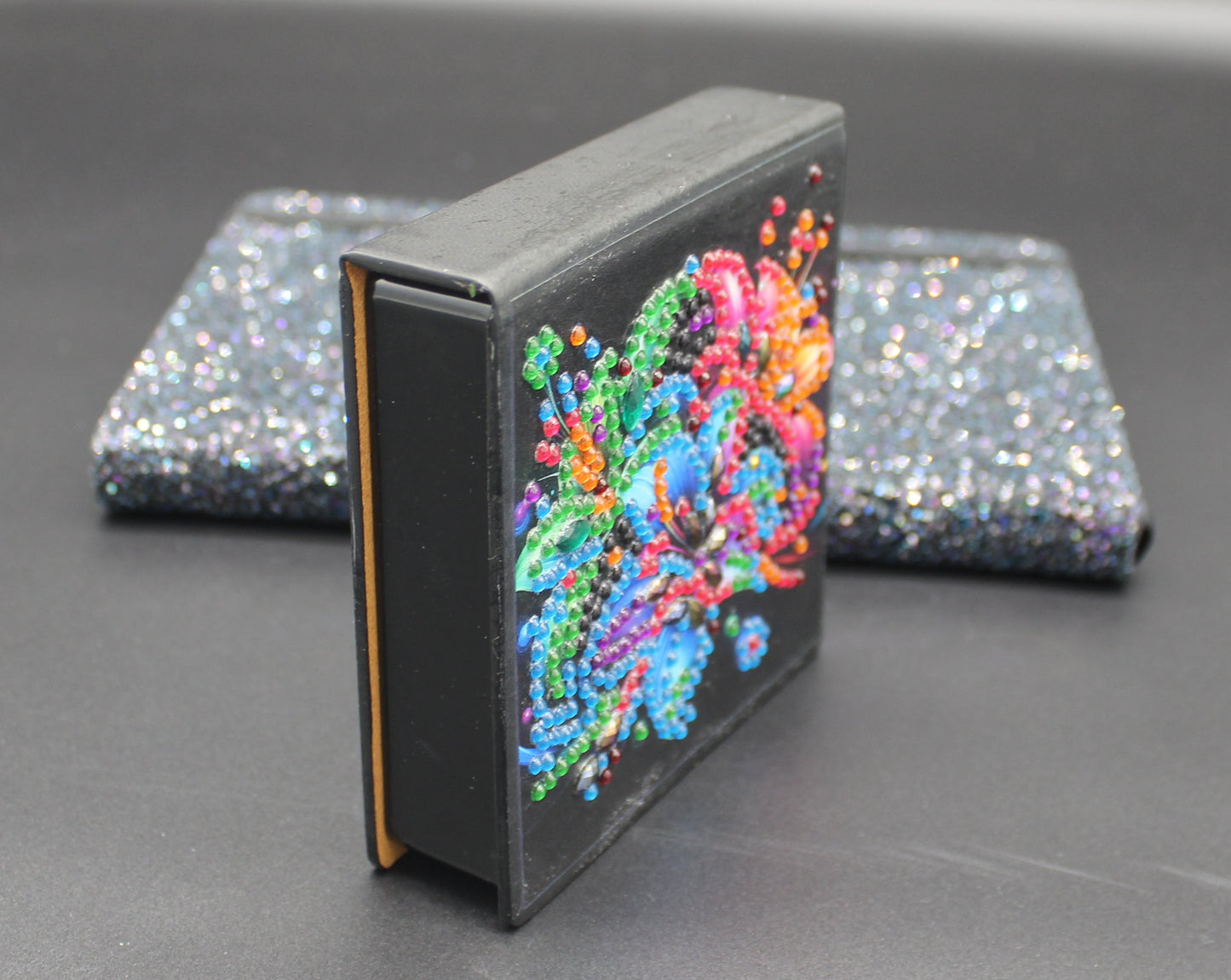 Diamond Art Paper Notepad Holder with Colorful Flowers