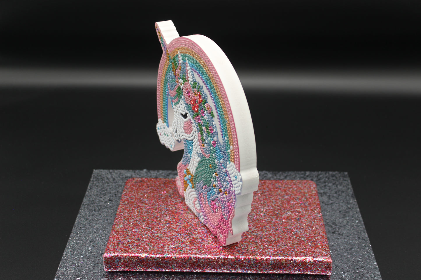 Diamond Art Multi Colored Pony Tabletop Pendant