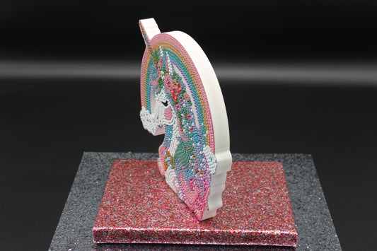 Diamond Art Multi Colored Pony Tabletop Pendant