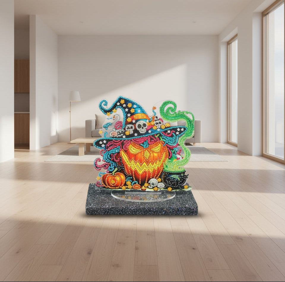 Decorative patch with colorful design on a black background