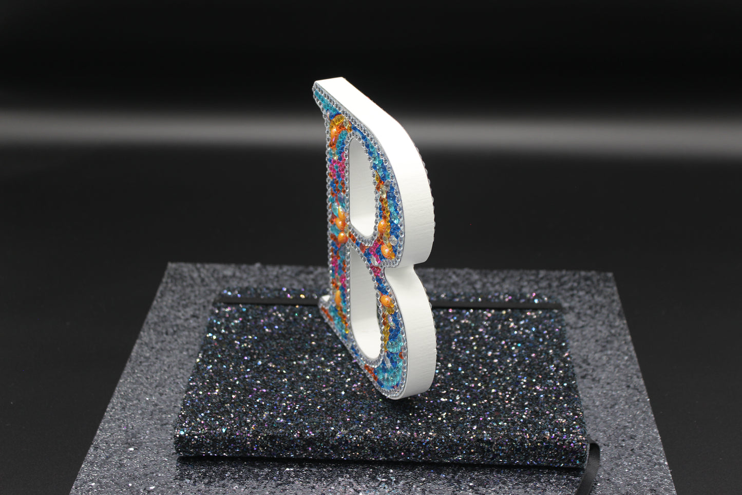 Wooden Craft Gem Diamond Art Letter B