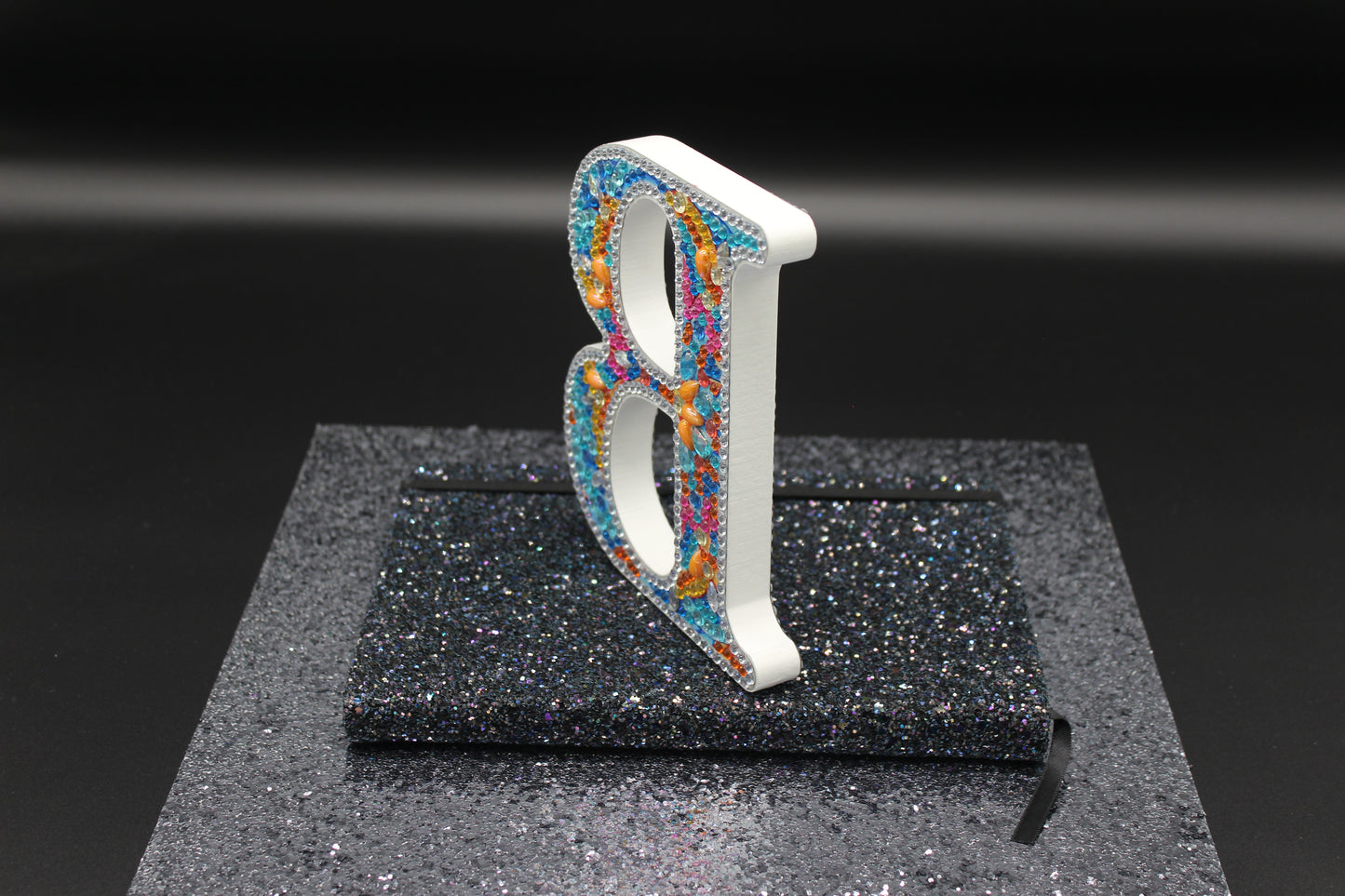 Wooden Craft Gem Diamond Art Letter B