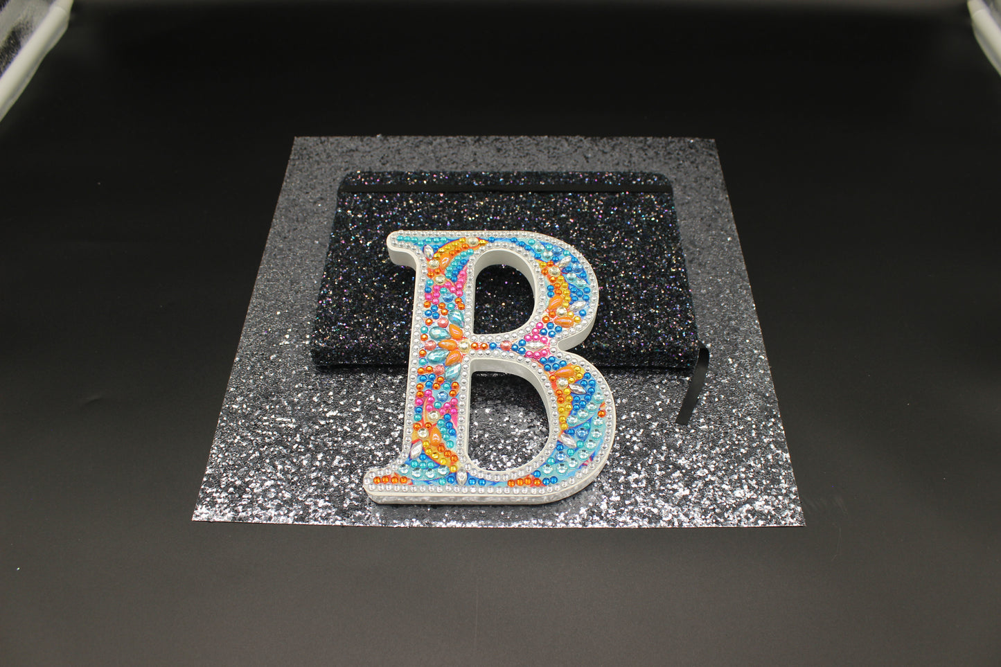 Wooden Craft Gem Diamond Art Letter B