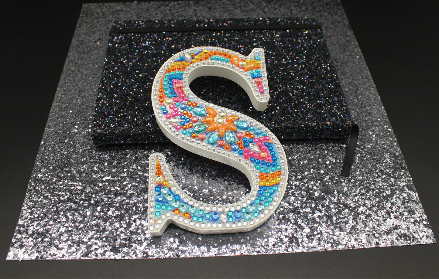 Wooden Craft Gem Diamond Art Letter S