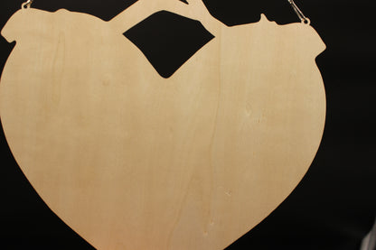 Diamond Art Hanging United States Flag Wood Pendant in Red White and Blue