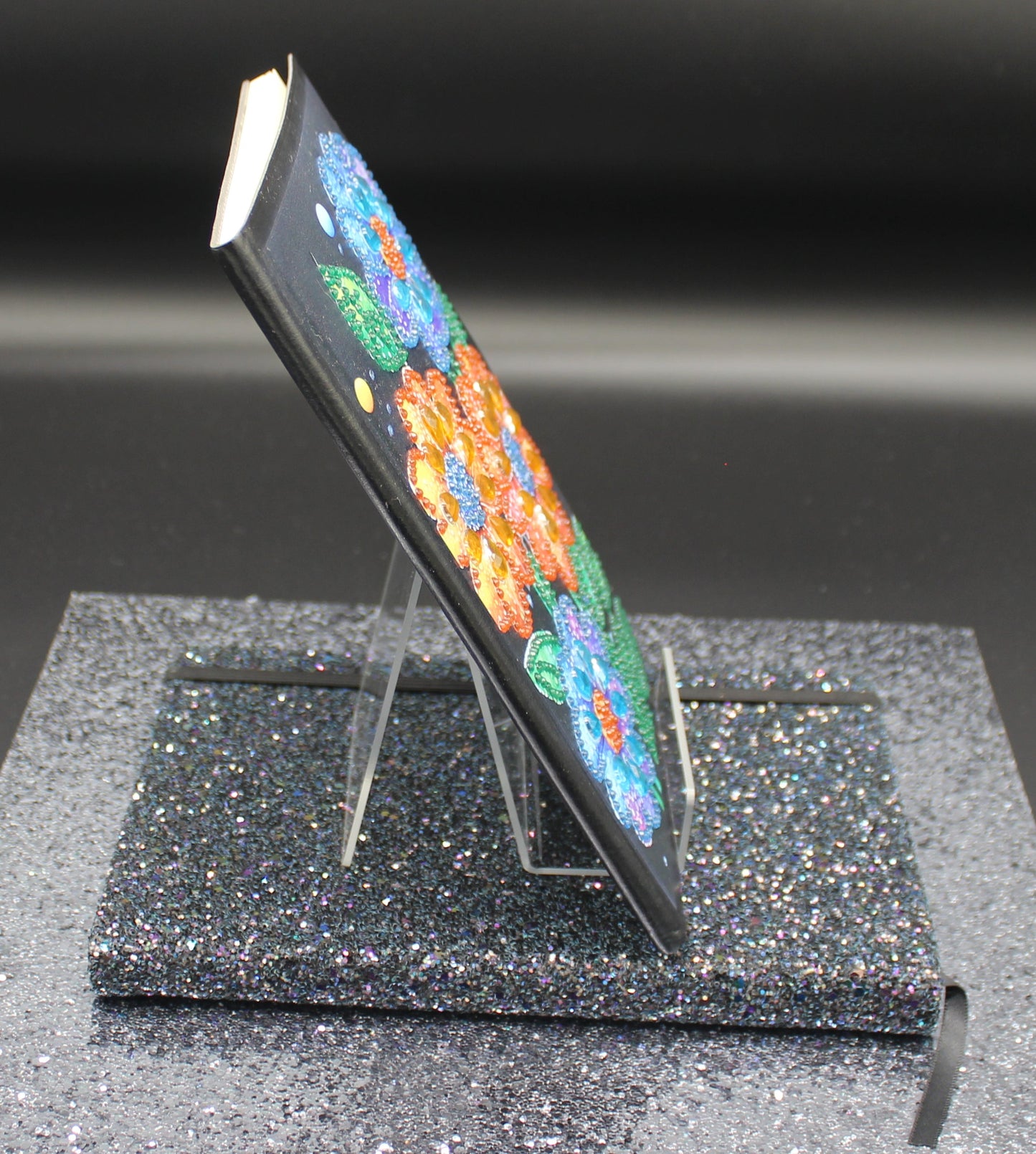 Diamond Art Journal with Multiple Large Colorful Flowers